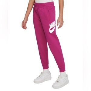 Nike Sportswear Club Jogger Kit Big Kids Club Fleece Pants - Fireberry/ white XL